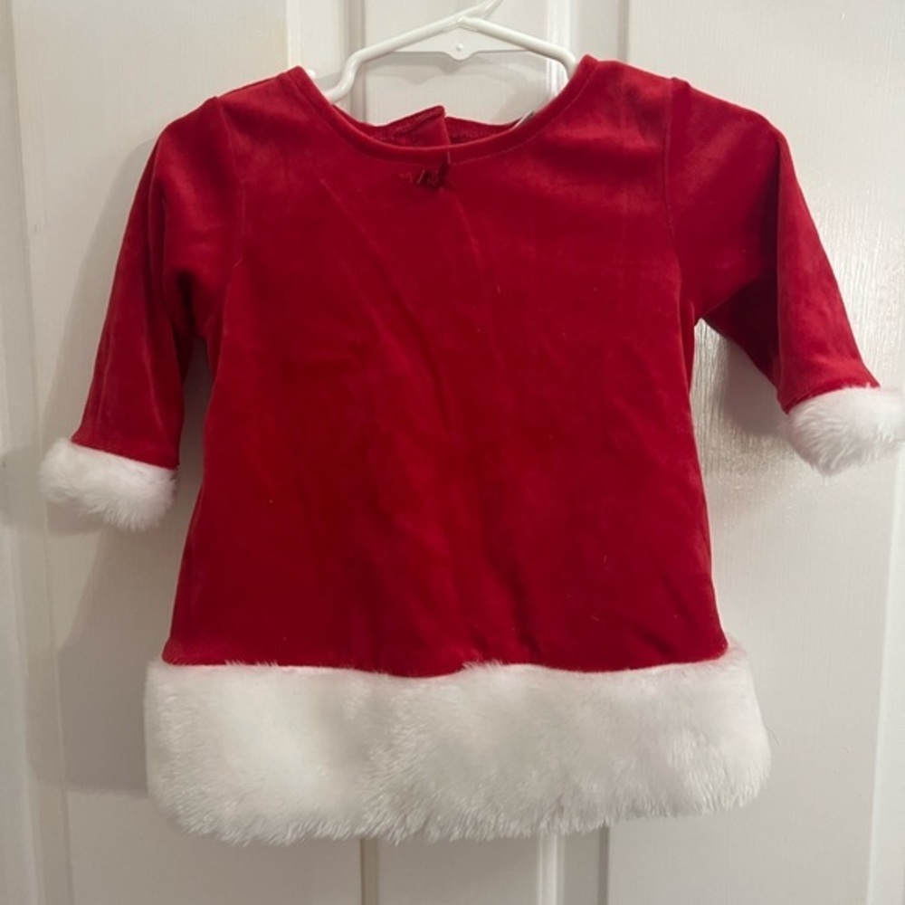 Girls infant Santa dress. Size 3 months.